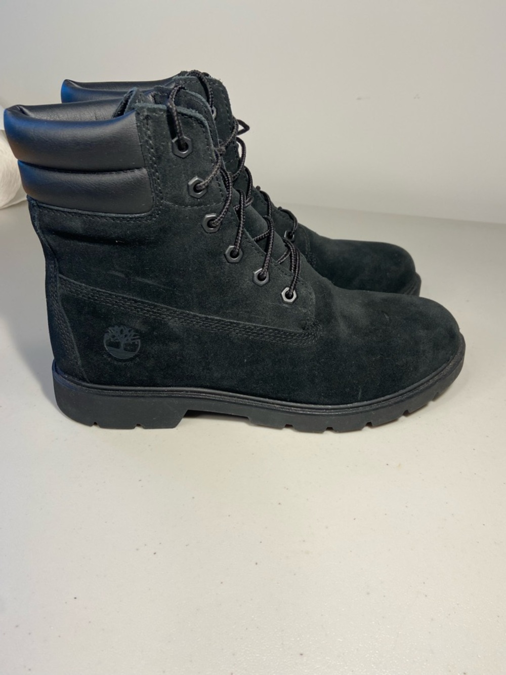 Timberland Women’s Black Suede Linden Woods Waterproof BootsSZ 10 - Picture 3 of 11